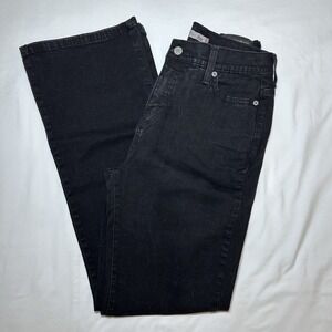 Levi's 512 Womens Size 10M Perfectly Slimming Bootcut Black Denim Jeans